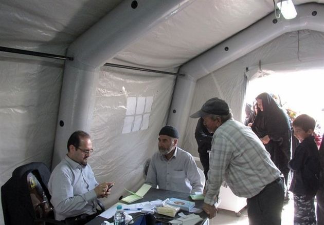 برپا شدن بیمارستان صحرایی در مناطق محروم شهرستان گمیشان