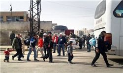 خروج چهارمین کاروان تروریستها از شهرک «الوعر» در حمص