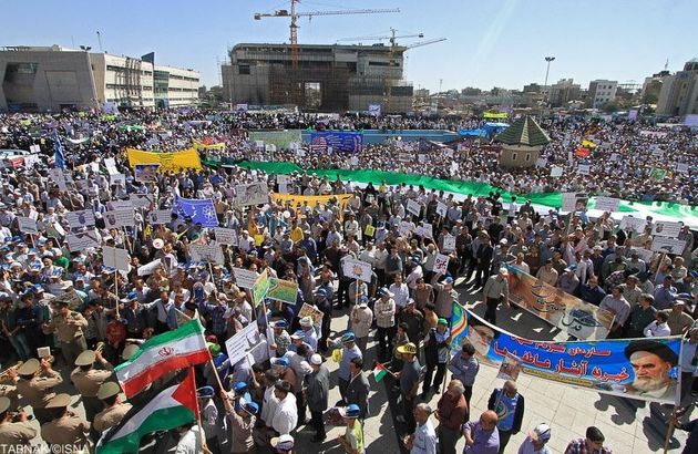 مردم تبریز با گلوی خشک و روزهدار تنها از "آرمان فلسطین" سخن گفتند