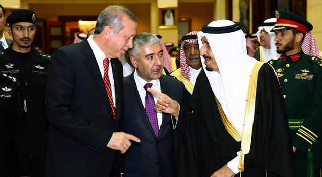 مجیزه گویی وهابیون ریاض توسط اردوغان