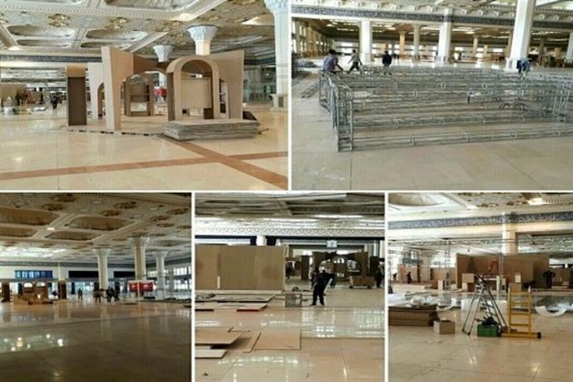آخرین وضعیت آمادهسازی نمایشگاه بینالمللی کتاب تهران در مصلی امام خمینی