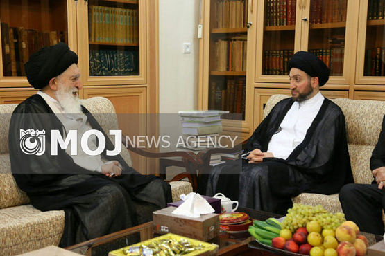 رئیس مجلس اعلای اسلامی عراق با آیت الله علوی بروجردی دیدار کرد