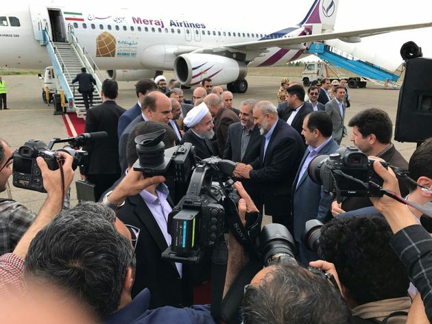 رئیسجمهور وارد کرمانشاه شد