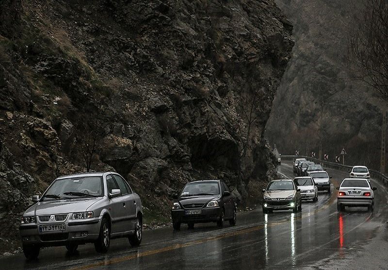ترافیک سنگین در محور هراز/کاهش محسوس دمای هوای مازندران