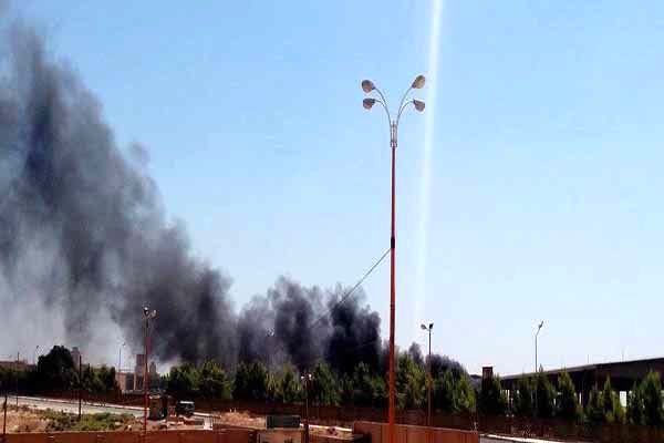 داعش چاههای نفت القیاره را به آتش کشید