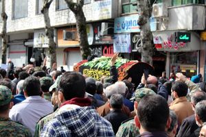 پیکر اسوه خضوع و مهربانی گیلان ایت الله رودباری تشییع و تدفین شد/الوداع الوداع وعده دیدار ما کربلا+عکس