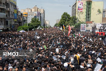 تشییع بی نظیر رئیس جمهور شهید در بیرجند