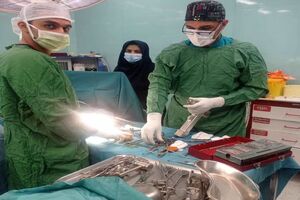 عمل جراحی پیچیده اصلاحی صافی کف پا در آران و بیدگل