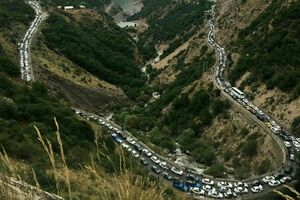 ترافیک سنگین در محور کرج - چالوس/ آزادراه تهران - شمال مسدود است