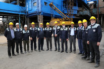 بازدید رئیس هیات مدیره و مدیرعامل ذوب آهن اصفهان از خط تولید