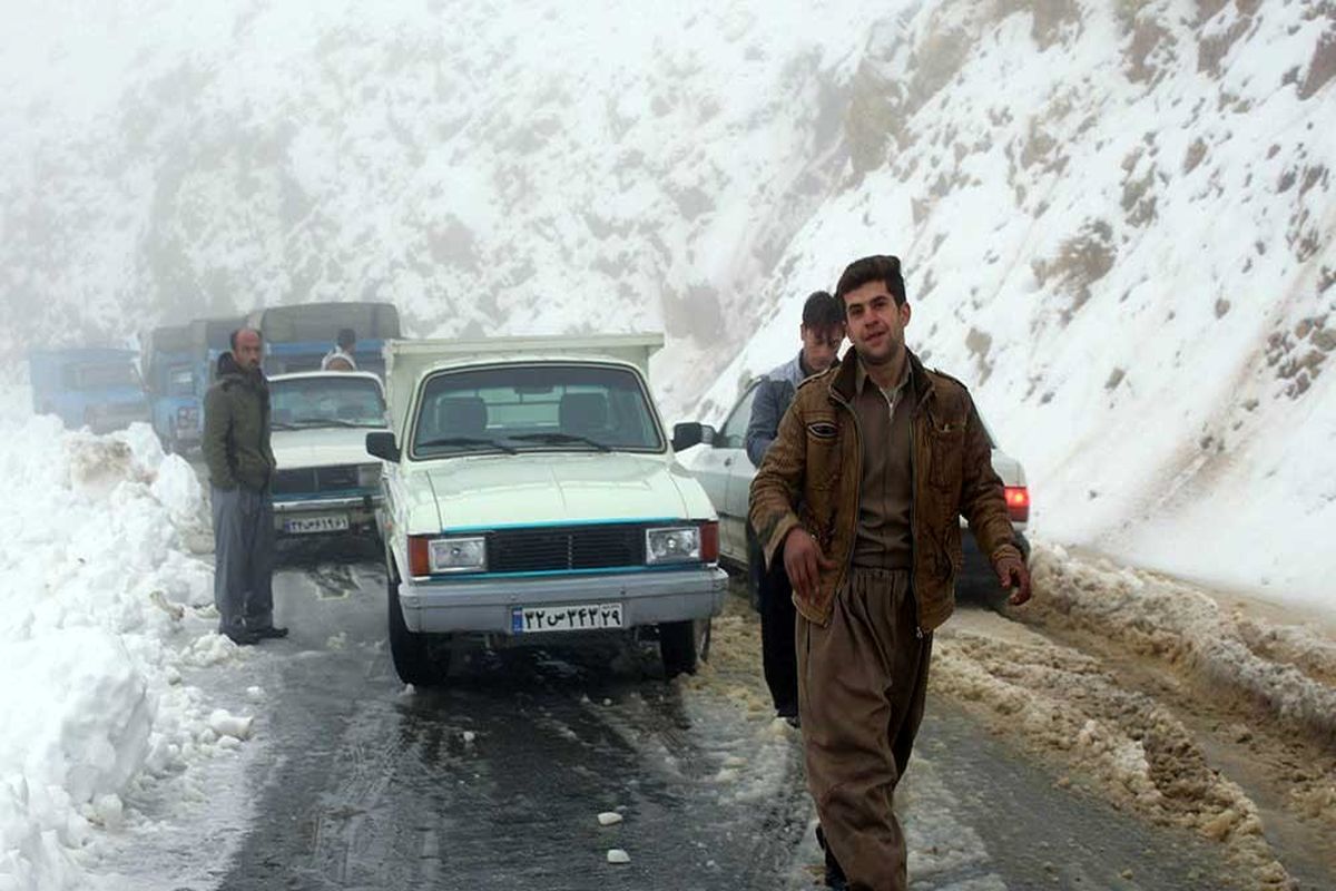 بارش برف و باران در کرمانشاه