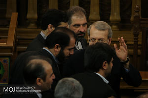 نشست خبری علی لاریجانی رییس مجلس