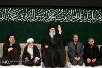 آخرین شب عزاداری ایام فاطمیه با حضور مقام معظم رهبری