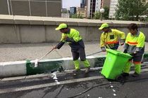 شستشوی جداول خیابان گاندی در ناحیه 5