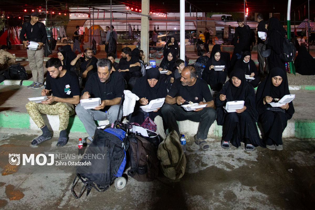 تردد زائرین اربعین در مرز خسروی