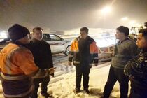 حضور شبانه رئیس سازمان مدیریت و برنامه ریزی استان مرکزی در جمع راهداران

