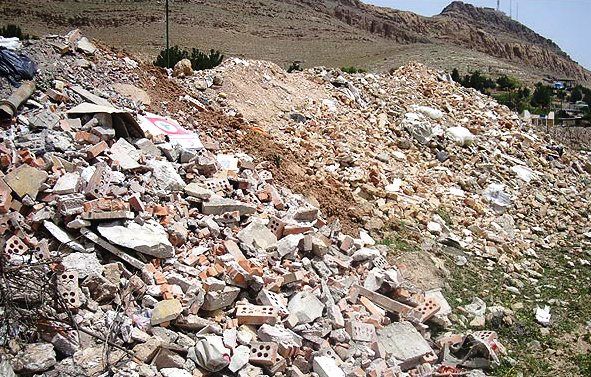 دفن روزانه ۷ هزار تن نخاله ساختمانی در اصفهان