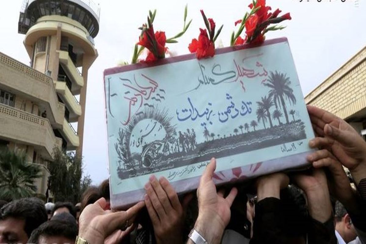 پیکر مطهر سه شهید گمنام