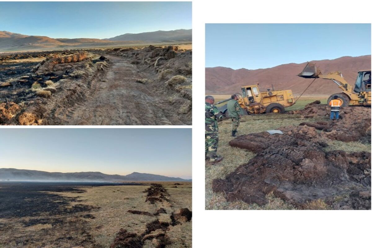 مهار آتش سوزی اردبیل