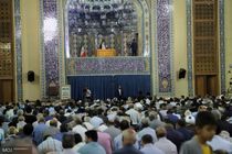 اقامه نماز باشکوه عید قربان در تبریز + تصاویر