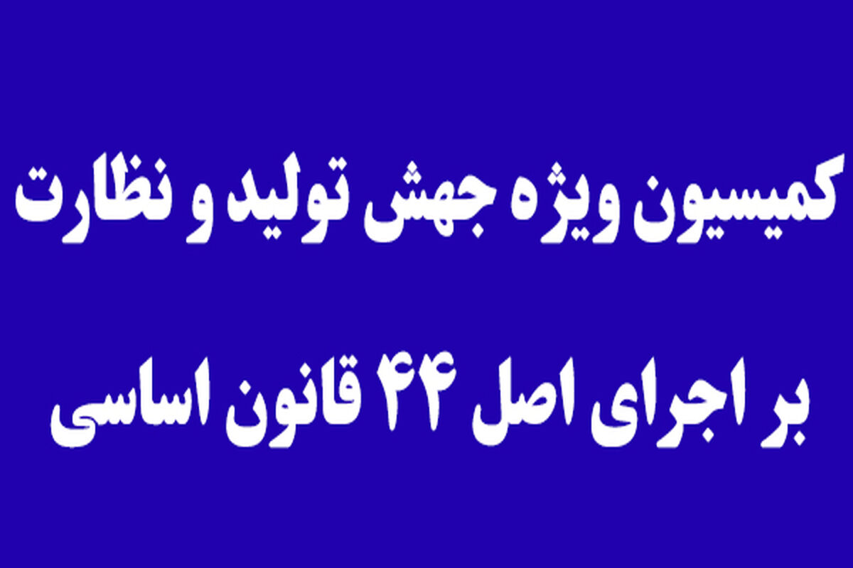 کمیسیون ویژه جهش و رونق تولید