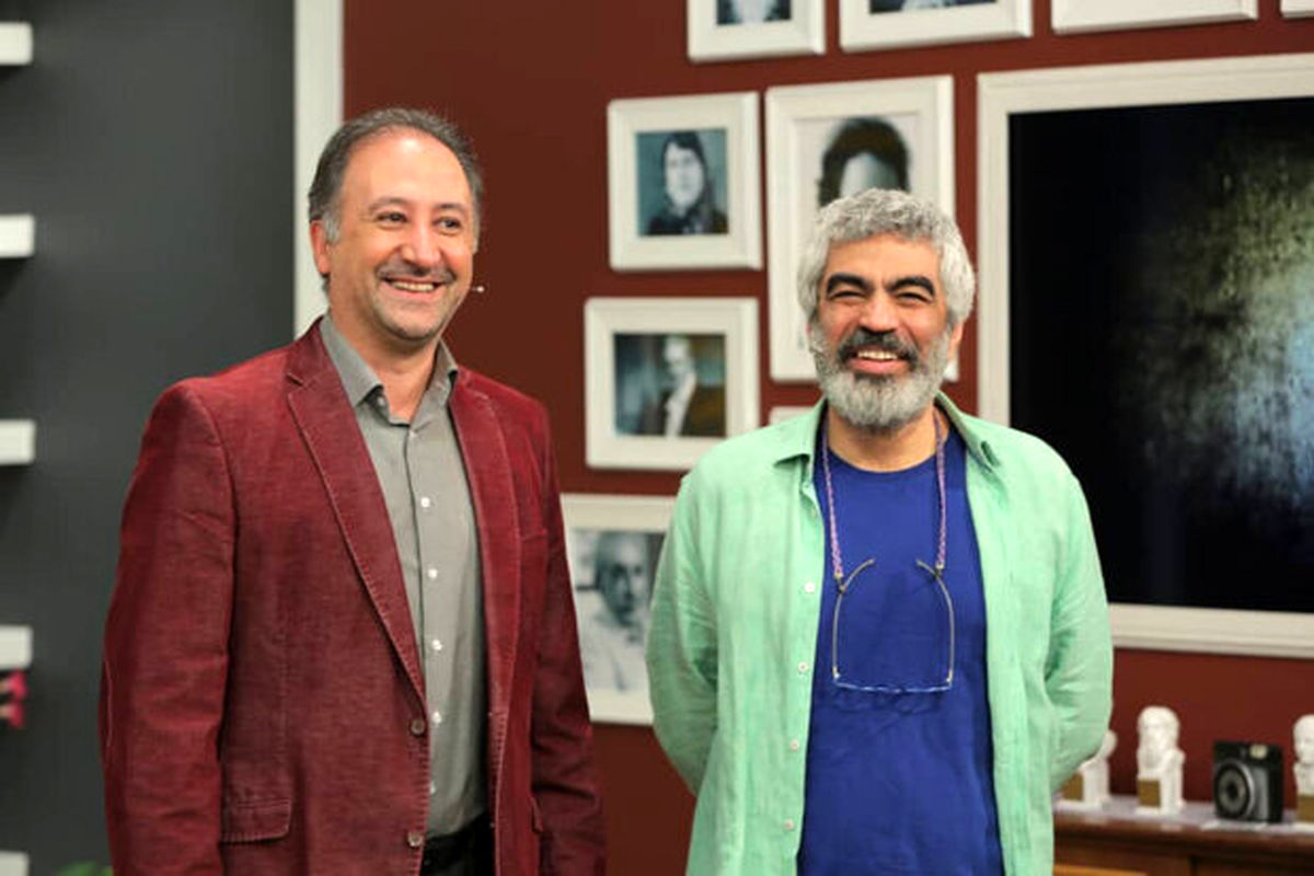 محمد دلاوری و سروش صحت در کتاب باز