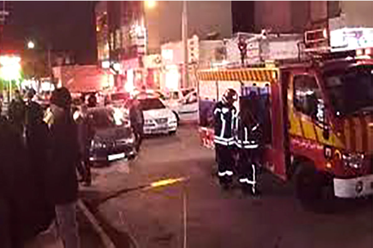  اطفاء حریق مجتمع پزشکی تربت حیدریه