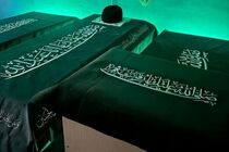 آیین رسمی استقبال از پیکر مطهر رهبر عظیم‌الشأن انقلاب اسلامی در عراق برگزار شد