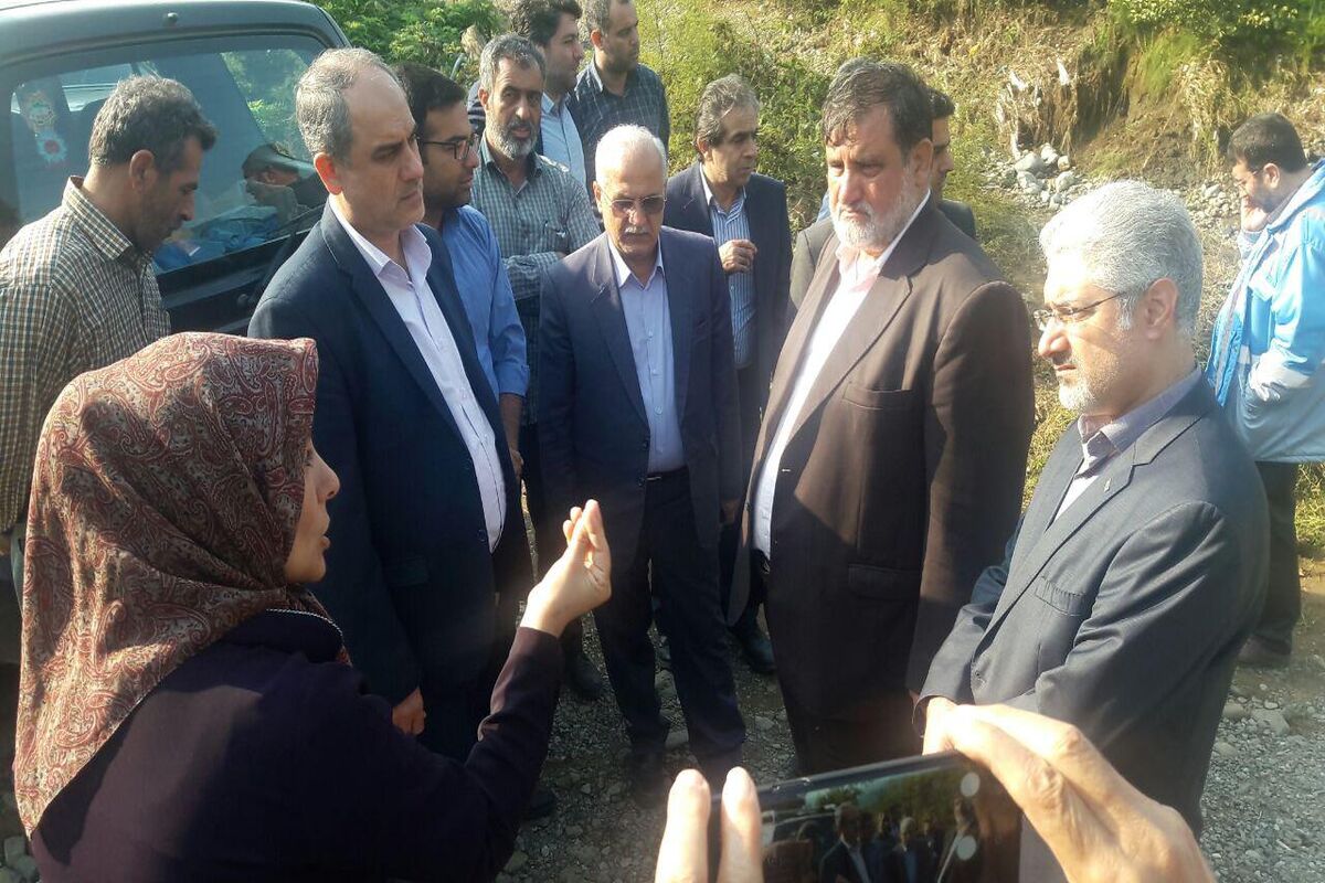 بازدید رئیس سازمان مدیریت بحران +از مناطق سیل زده رودسر