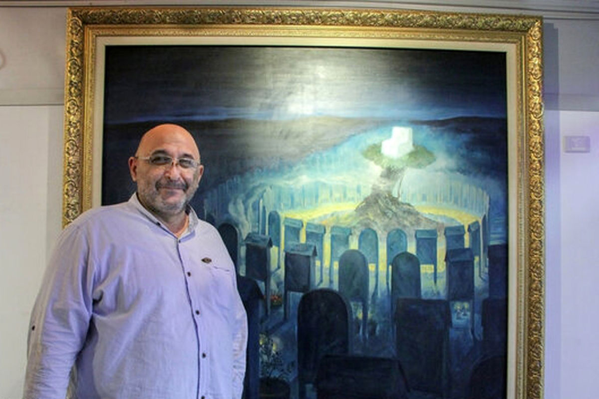 عبدالحمید قدیریان در نمایشگاه سوگ آفتاب