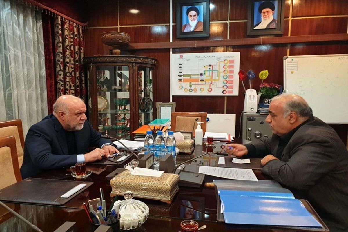 نشست وزير نفت و استاندار كرمانشاه