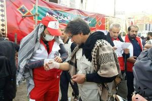 خدمات رسانی هلال احمر خوزستان به بیش از ۱۱ هزار زائر اربعین حسینی ادامه دارد