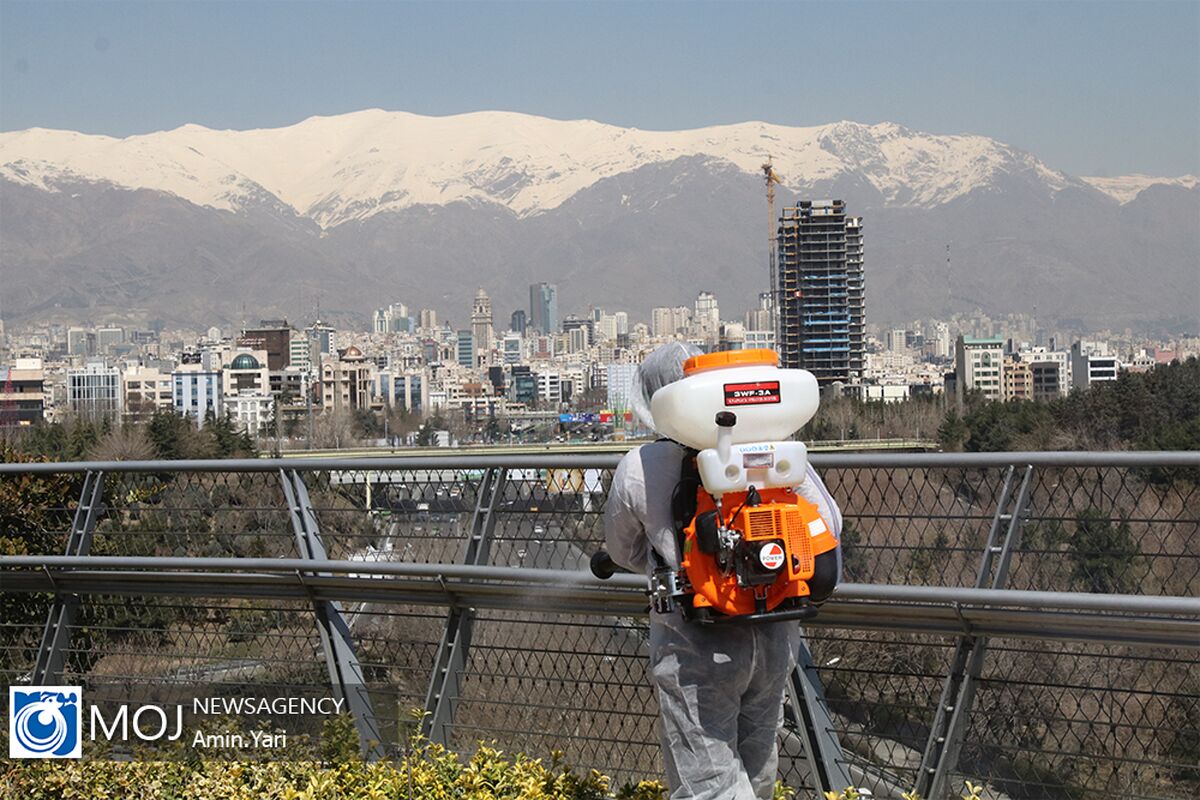 ضد عفونی و گند زدایی پل طبیعت