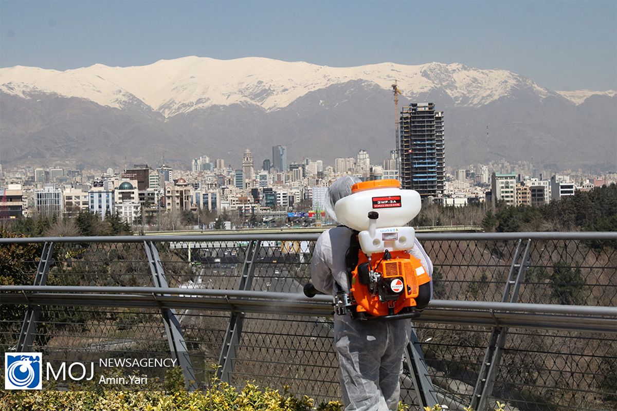 ضد عفونی و گند زدایی پل طبیعت