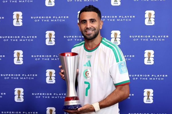 شب درخشان ستاره الجزایری، محرز بهترین بازیکن دیدار با اتریش شد