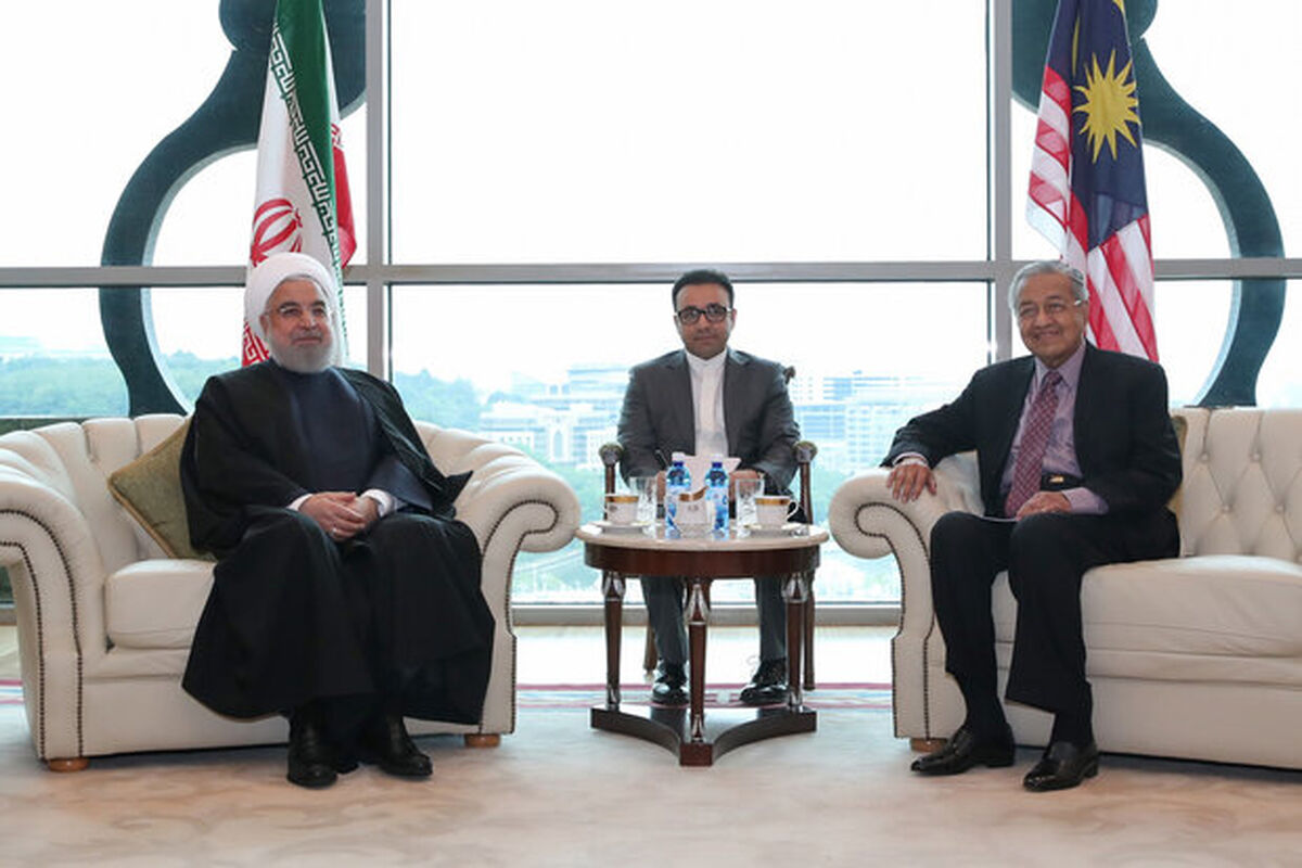 دیدار روحانی و نخست وزیر مالزی