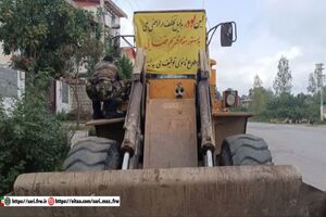 توقیف بیل زنجیری و برخورد قضایی با سازندگان جاده غیرمجاز در جنگل‌های شیخ‌موسی بابل