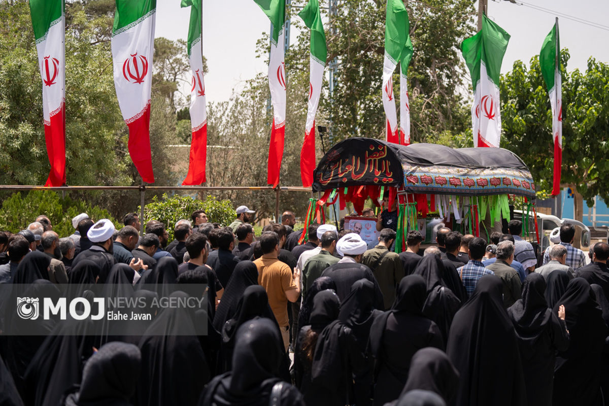 تشیبع پیکر شهدای تعرض رژیم اشغالگر صهیونیستی به ایران