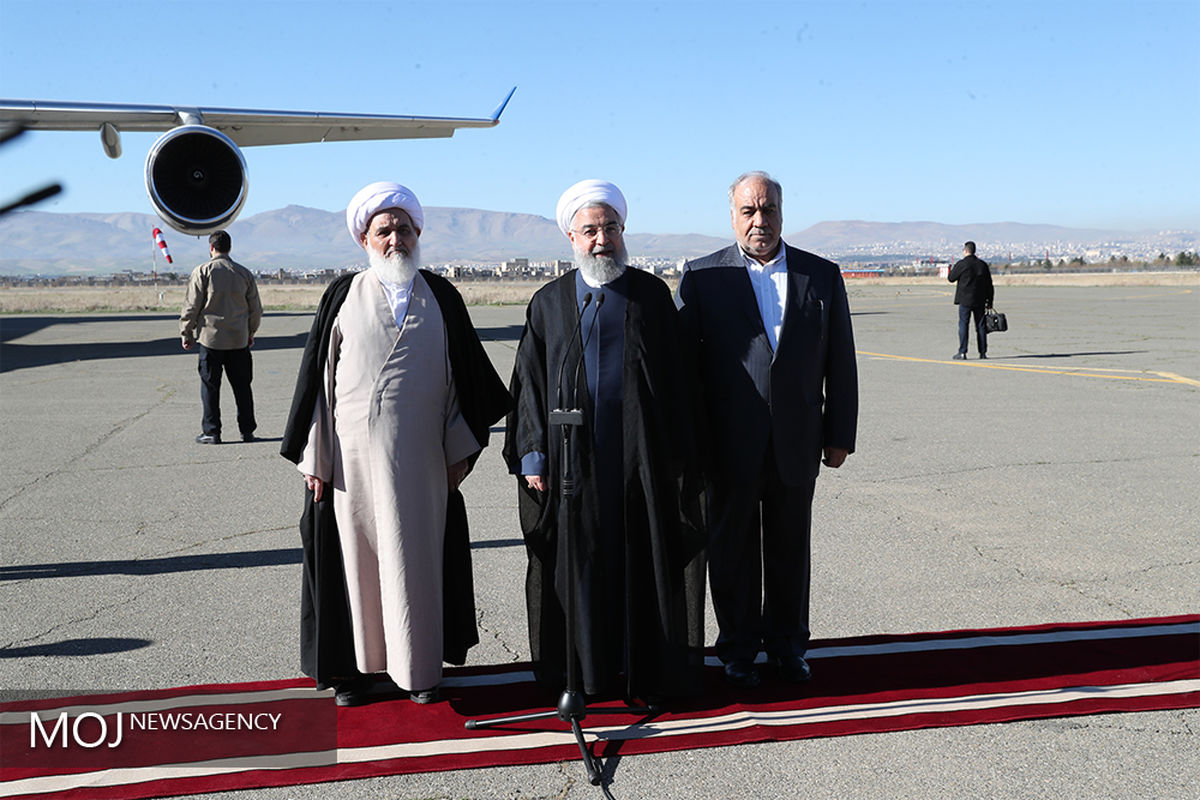 بازدید رییس جمهوری از مناطق زلزله کرمانشاه