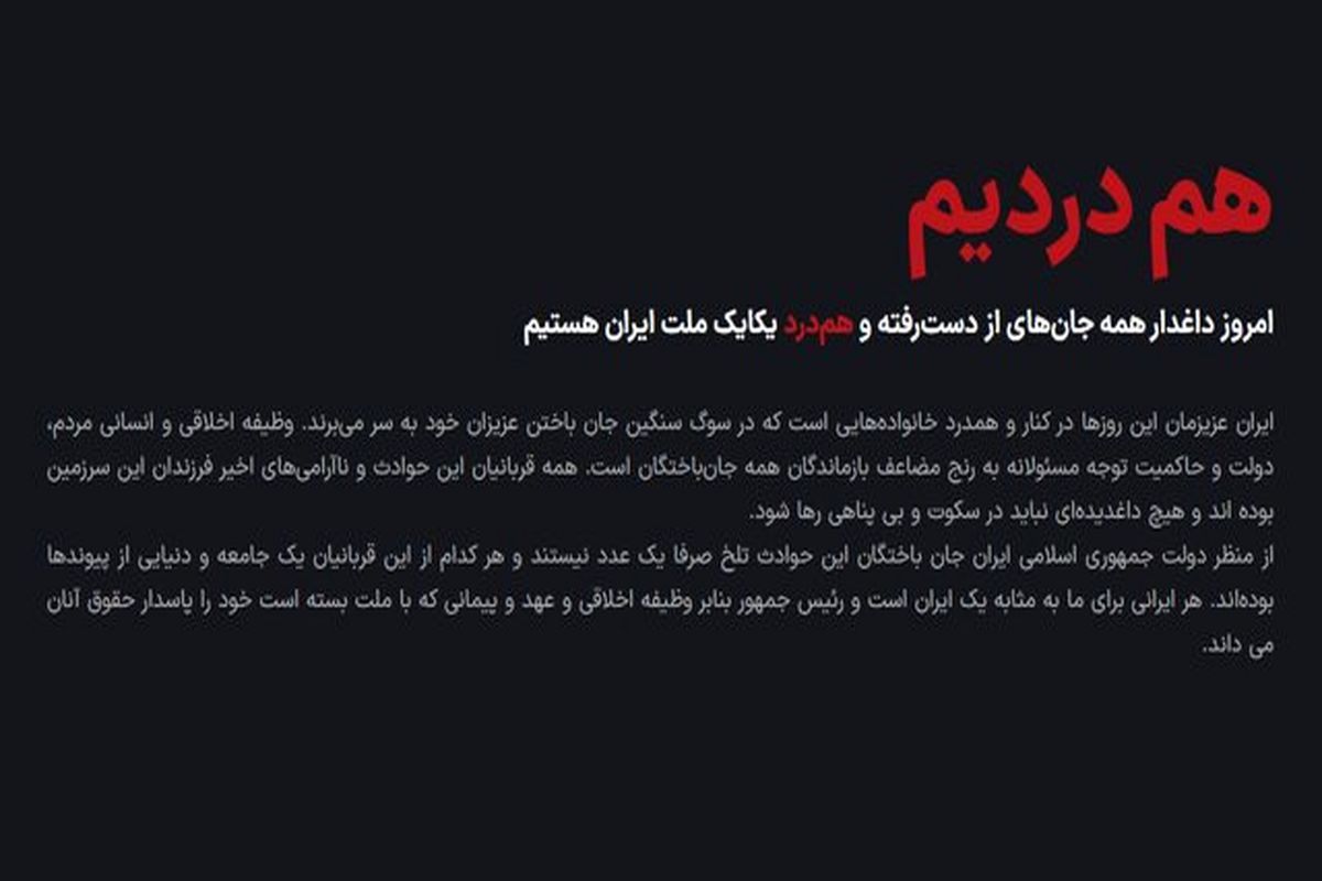 سامانه بررسی ابهامات لیست جان‌باختگان حوادث دی‌ماه شروع به‌کار کرد