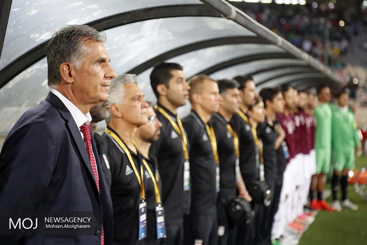 دیدار تیم های ملی فوتبال ایران و ازبکستان