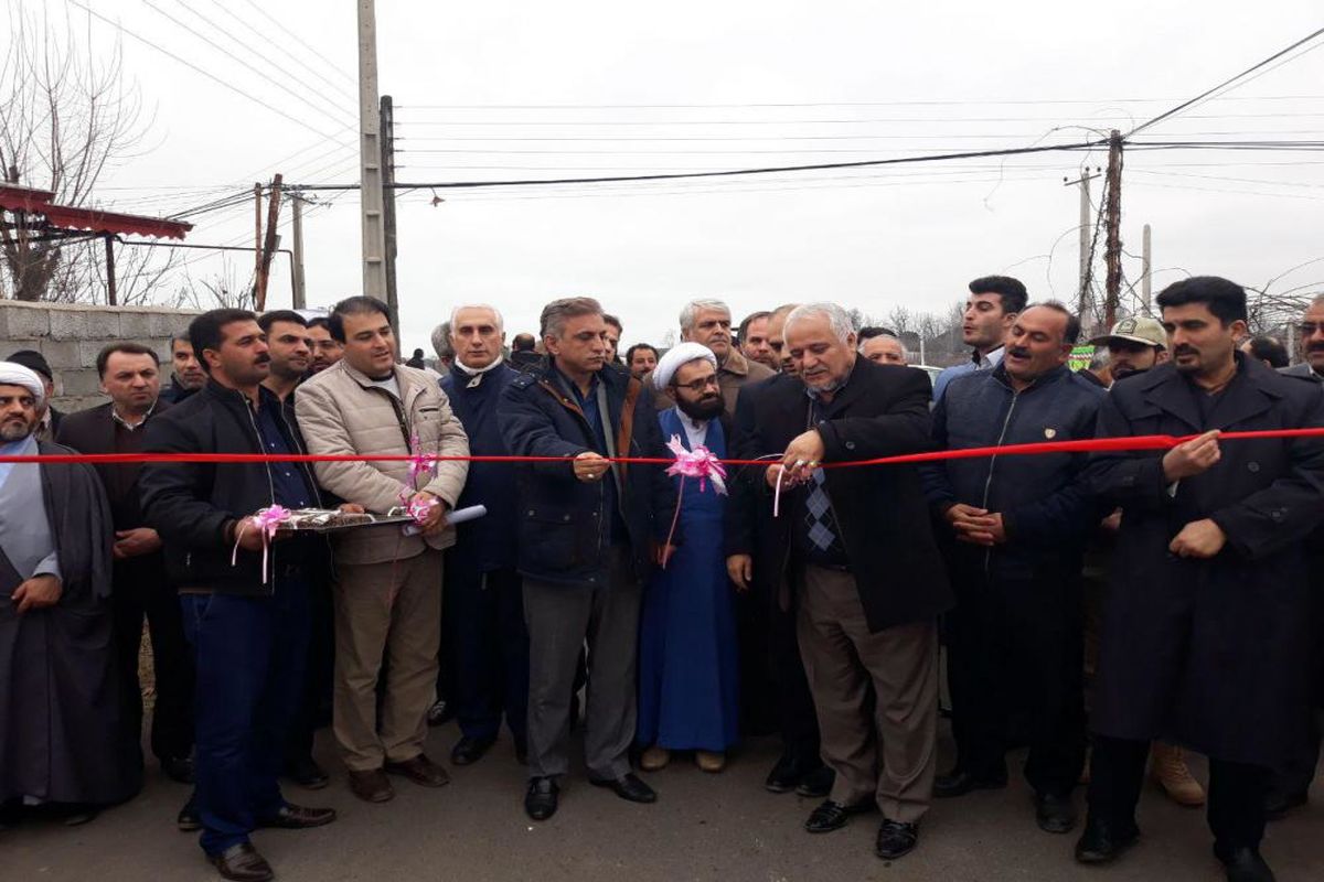 افتتاح طرح عمرانی تالش