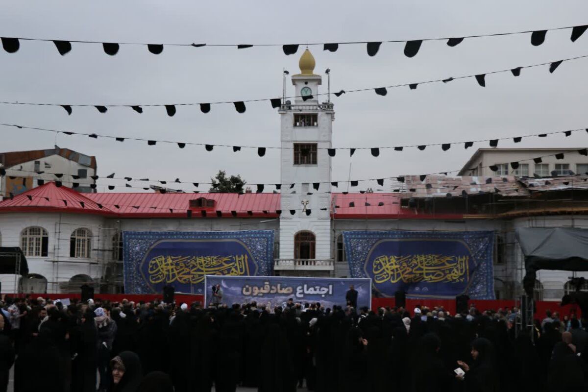 سوگواری مردم رشت در سالروز شهادت امام صادق