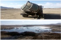 توقیف یک دستگاه تانکر حمل فاضلاب صنعتی در مبارکه