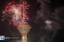 برج میلاد شب نیمه شعبان نورباران می‌شود