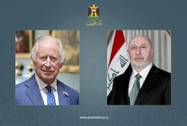 پادشاه انگلیس به رئیس‌جمهور عراق تبریک گفت