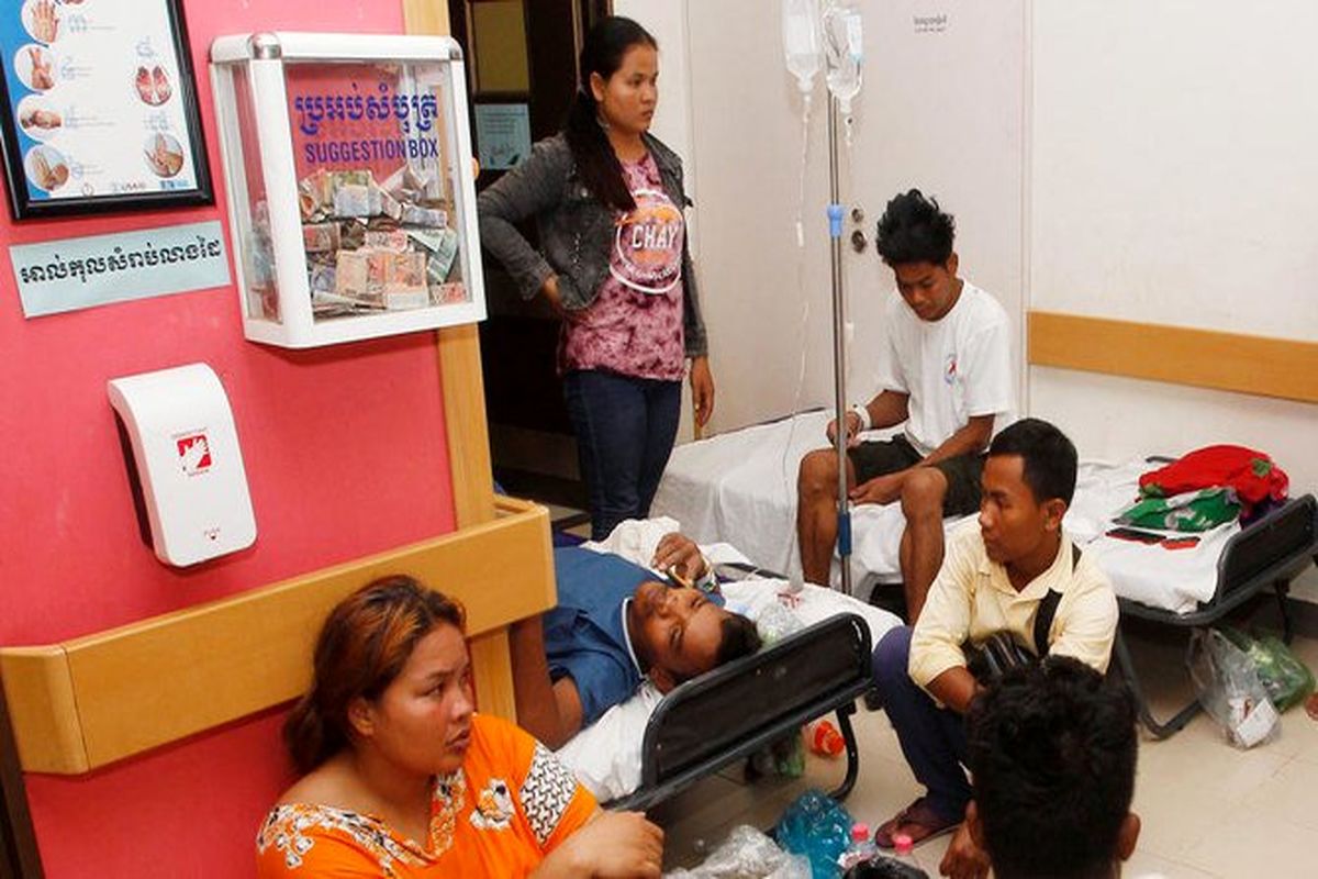 ریزش ساختمان در کامبوج