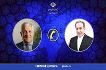 وزیر امور خارجه با همتای ایتالیایی قبل از عزیمت به تهران گفتگو کرد