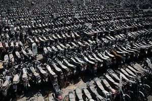 پنج هزار موتورسیکلت توقیفی در هرمزگان به مزایده گذاشته شد