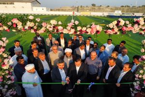 زمین ورزشی شهر سوزا به بهره برداری رسید